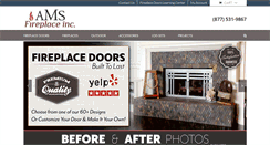 Desktop Screenshot of amsfireplace.com