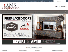 Tablet Screenshot of amsfireplace.com